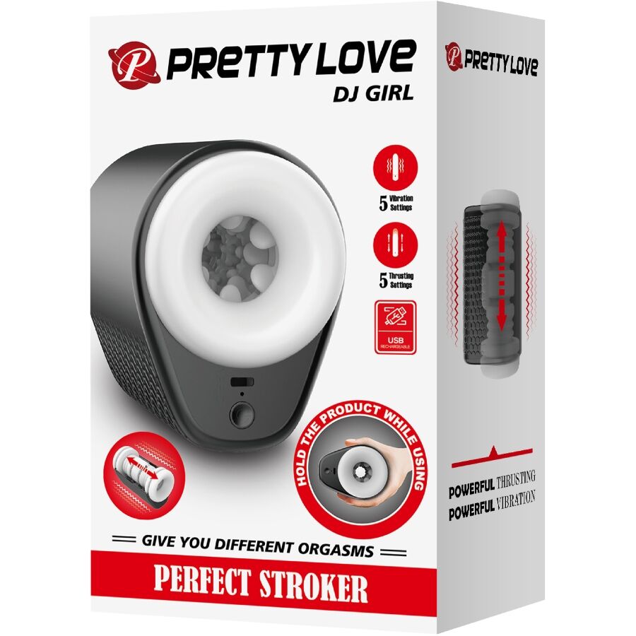 Pretty Love - DJ Girl Masturbator Male amb vibracions 5 Configuts negres
