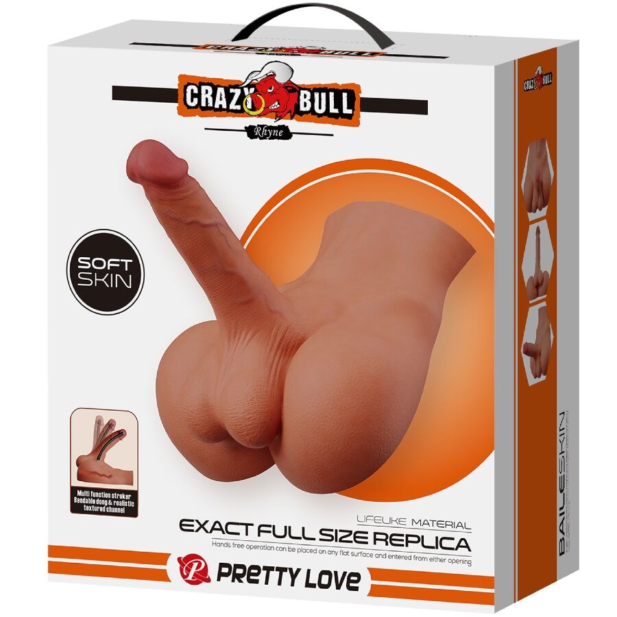 Bull Crazy - masturbador traseiro Rhyne masturbador realista natural