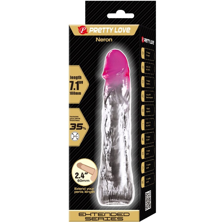 PRETTY LOVE - NERO EXTENSÃO REALISTA DE PÉNIS DE 6 CM ROSA
