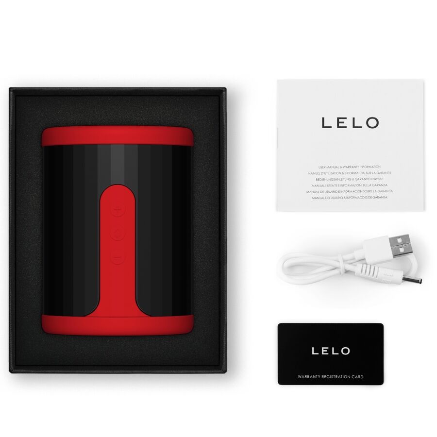 Lelo - F2S ™ Teal Masturbator Home vermell