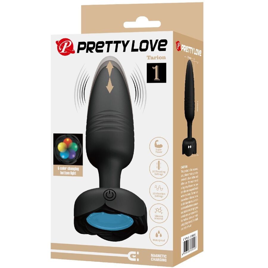 PRETTY LOVE - TARION PLUG ANAL CON LUZ LED 12.5 CM
