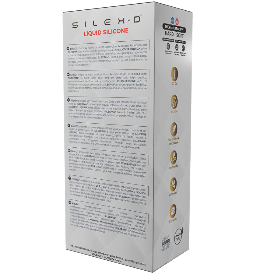 SILEXD - PÉNIS REALISTA MODELO 9 SILICONE LÍQUIDO 22,8 CM