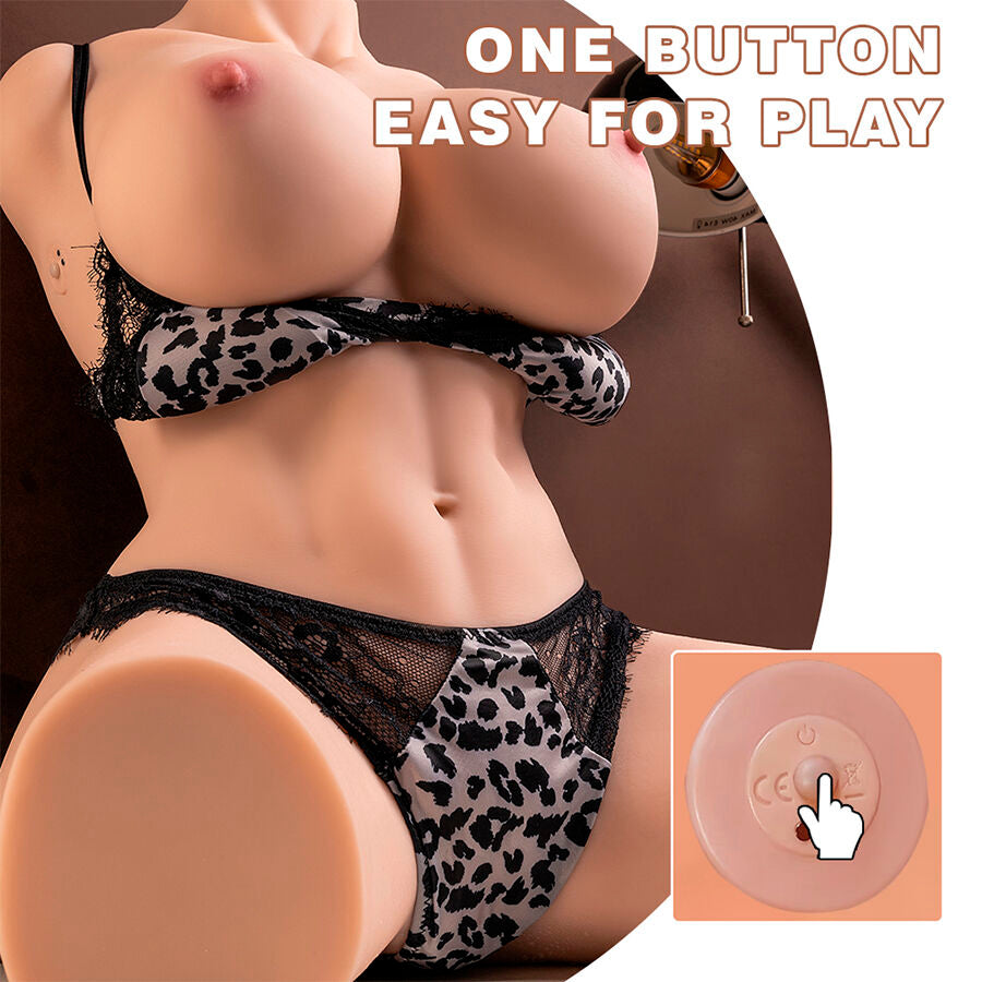 Xise - Muriel Feminino Torso realista com empurrar 55 cm