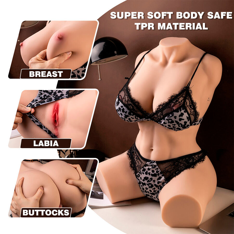Xise - Muriel Feminino Torso realista com empurrar 55 cm