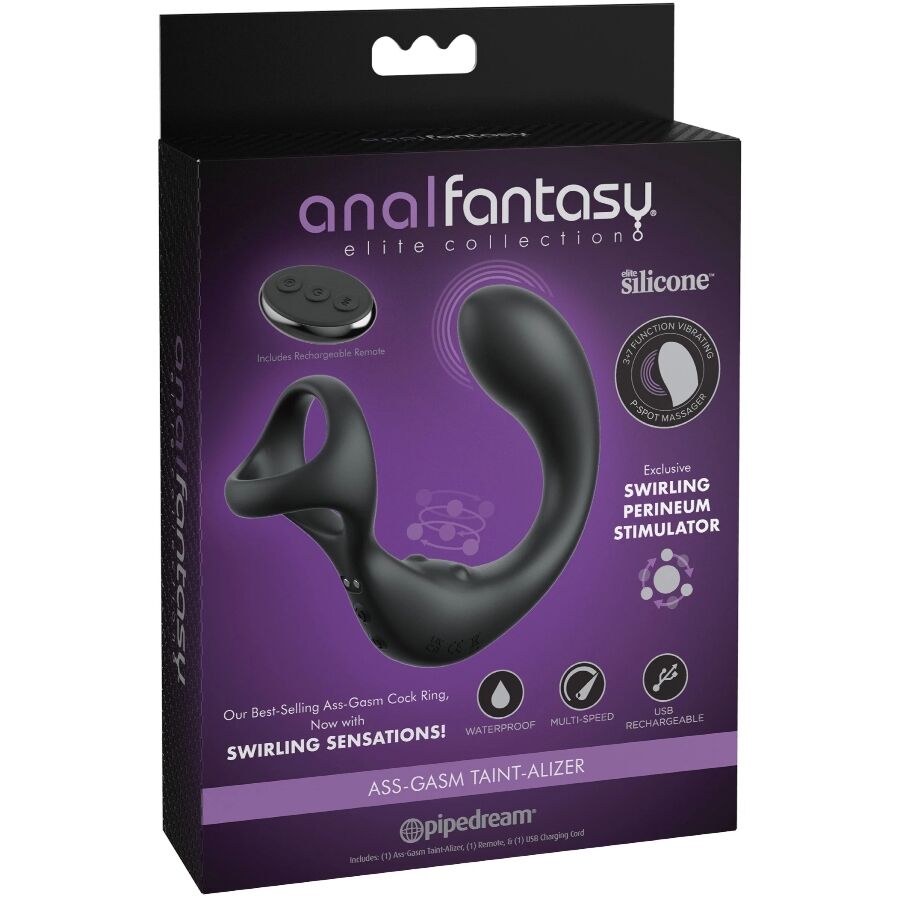 ANAL FANTASY ELITE COLLECTION - VIBRATING ANAL MASSAGER WITH REMOTE CONTROL