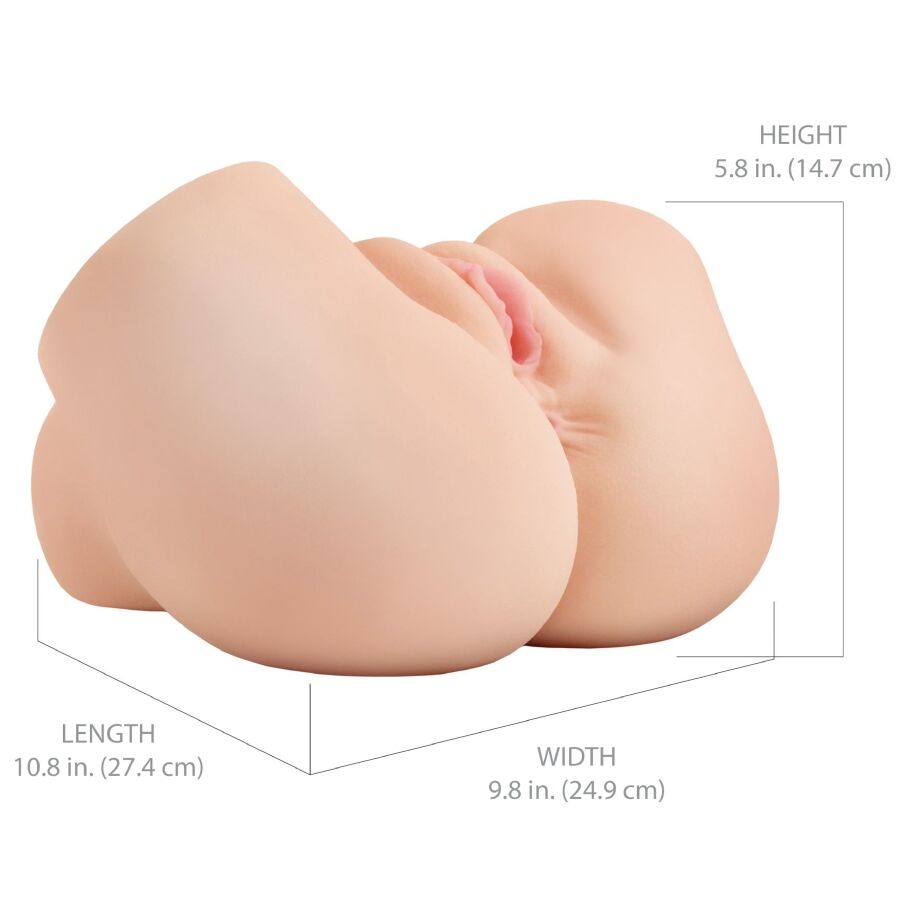 PDX ELITE - BACK THAT ASS UP MASTURBADOR VAGINA Y ANO REALÍSTICO CON VIBRACIÓN