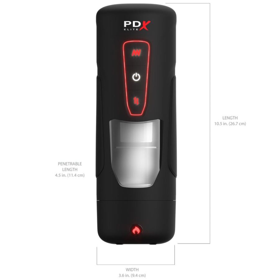 PDX Elite - Milk Me Masturbator Automàtic amb efecte de calor d’empenta i vibració