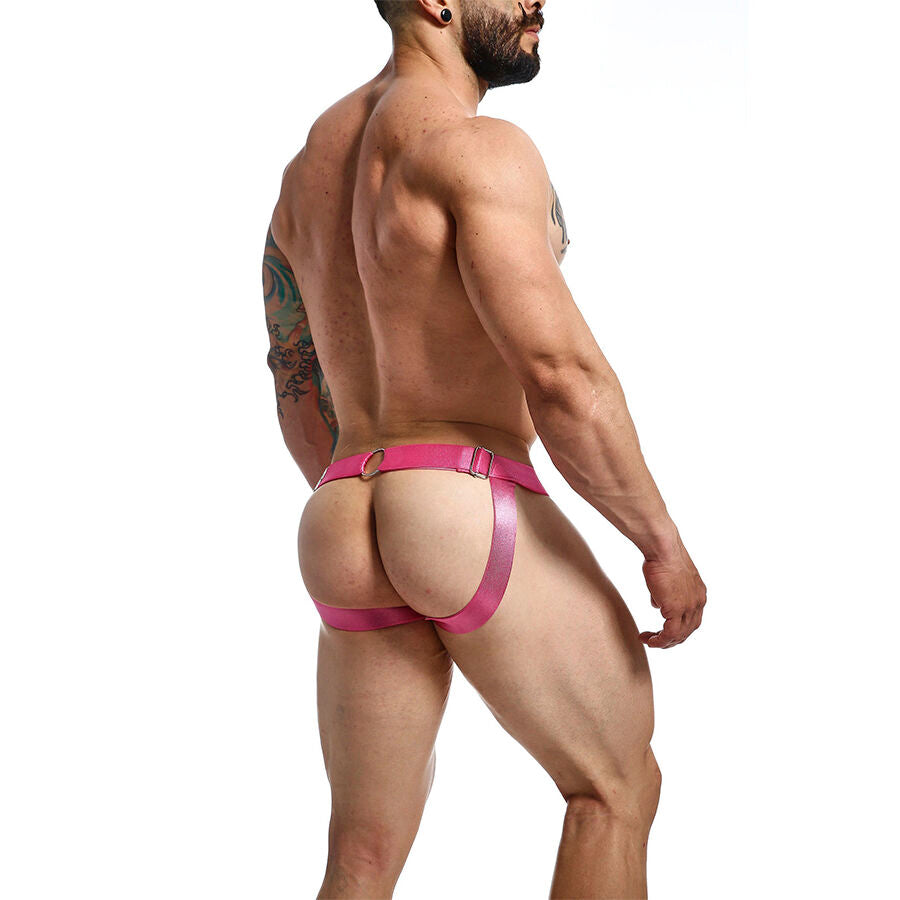 MOB - DNGEON PRESS-STUD JOCKSTRAP PINK ONE SIZE