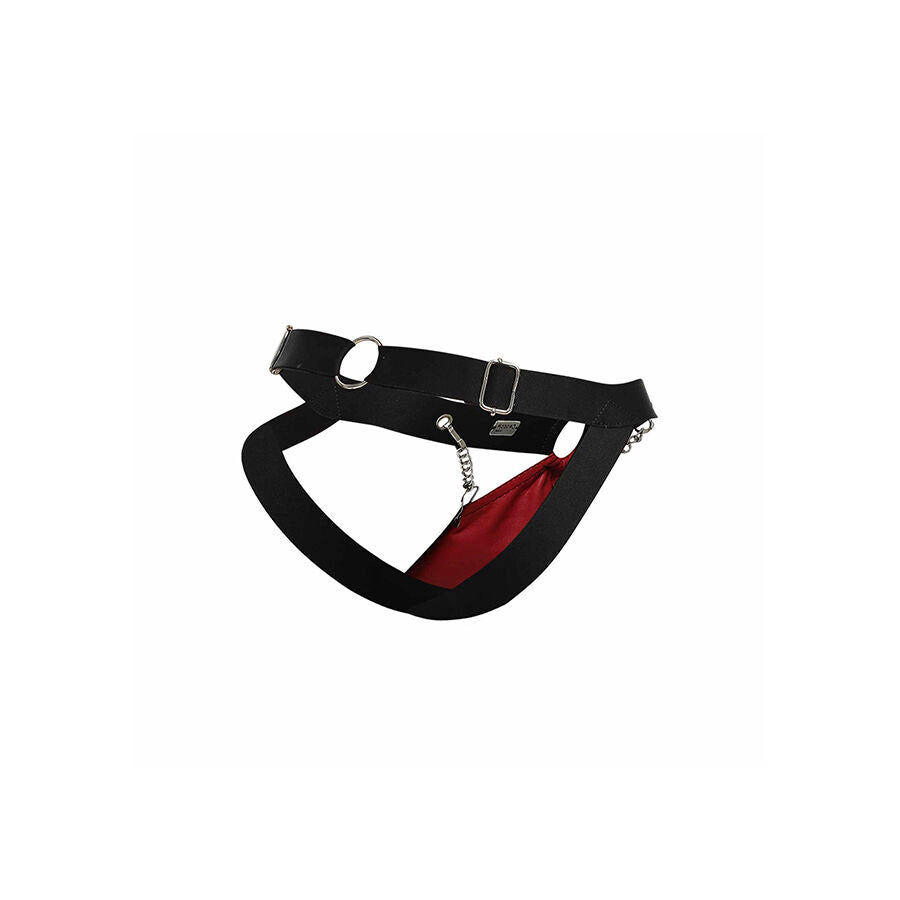 MOB - DUNGEON RED JOCKSTRAP WITH CHAINS ONE SIZE