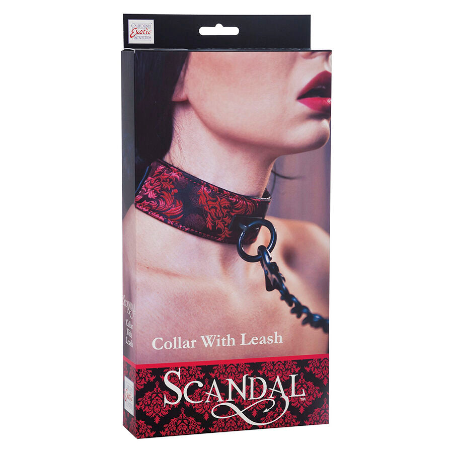 CALEXOTICS - SCANDAL COLLAR CON CORREA NEGRA