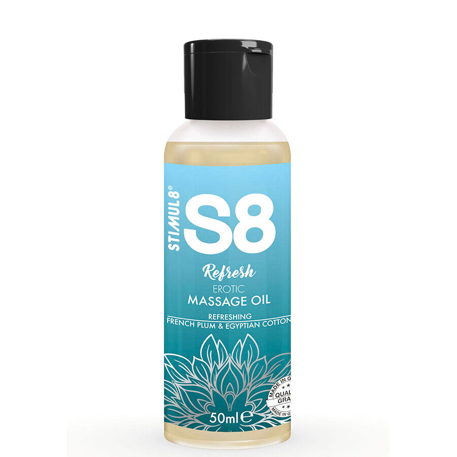 STIMUL8 - S8 REFRESH EROTIC MASSAGE OIL COTTON 50 ML
