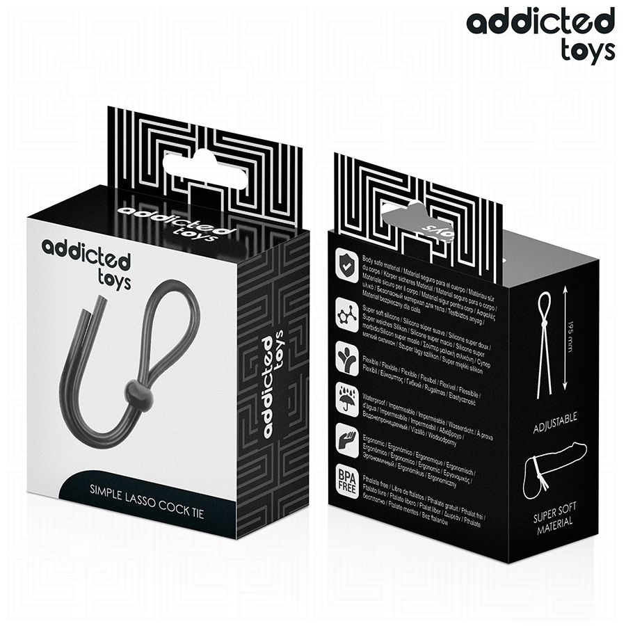 ADDICTED TOYS - ARCO SIMPLES DE CORDA DE SILICONE PARA PÉNIS
