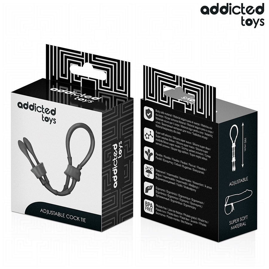 ADDICTED TOYS - CUERDA SILICONA AJUSTABLE PARA EL PENE