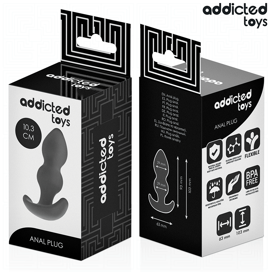 ADDICTED TOYS - SILICONE ANAL PLUG SIZE S 10.3 CM