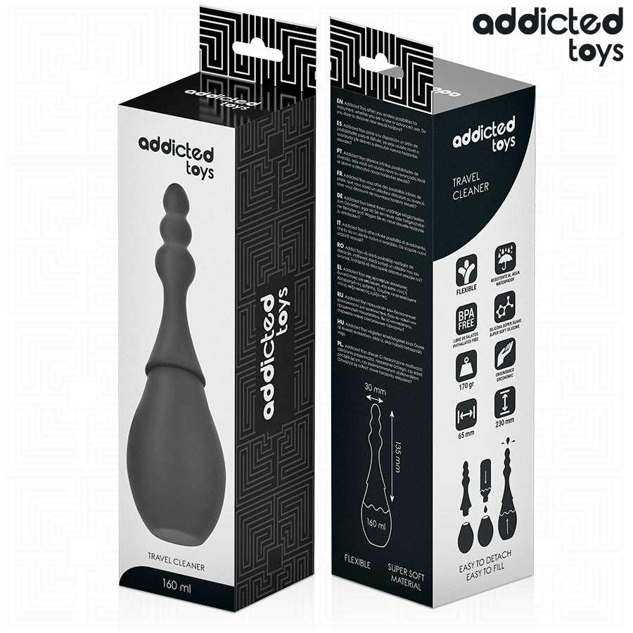 ADDICTED TOYS - LIMPIADOR DE VIAJE SILICONA MODELO 4