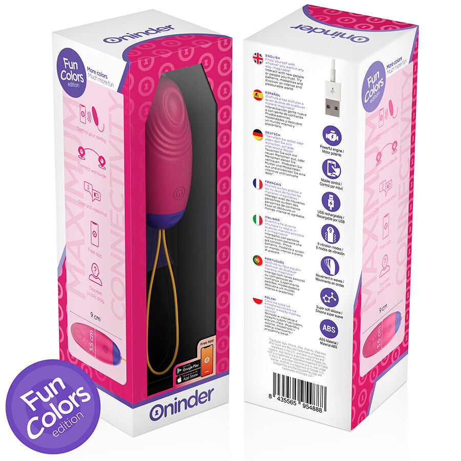 ONINDER CUTE - LOVE PLEASURE VIBRO-WAVE TAPPING SILICONE EGG - FREE GLOBAL APP