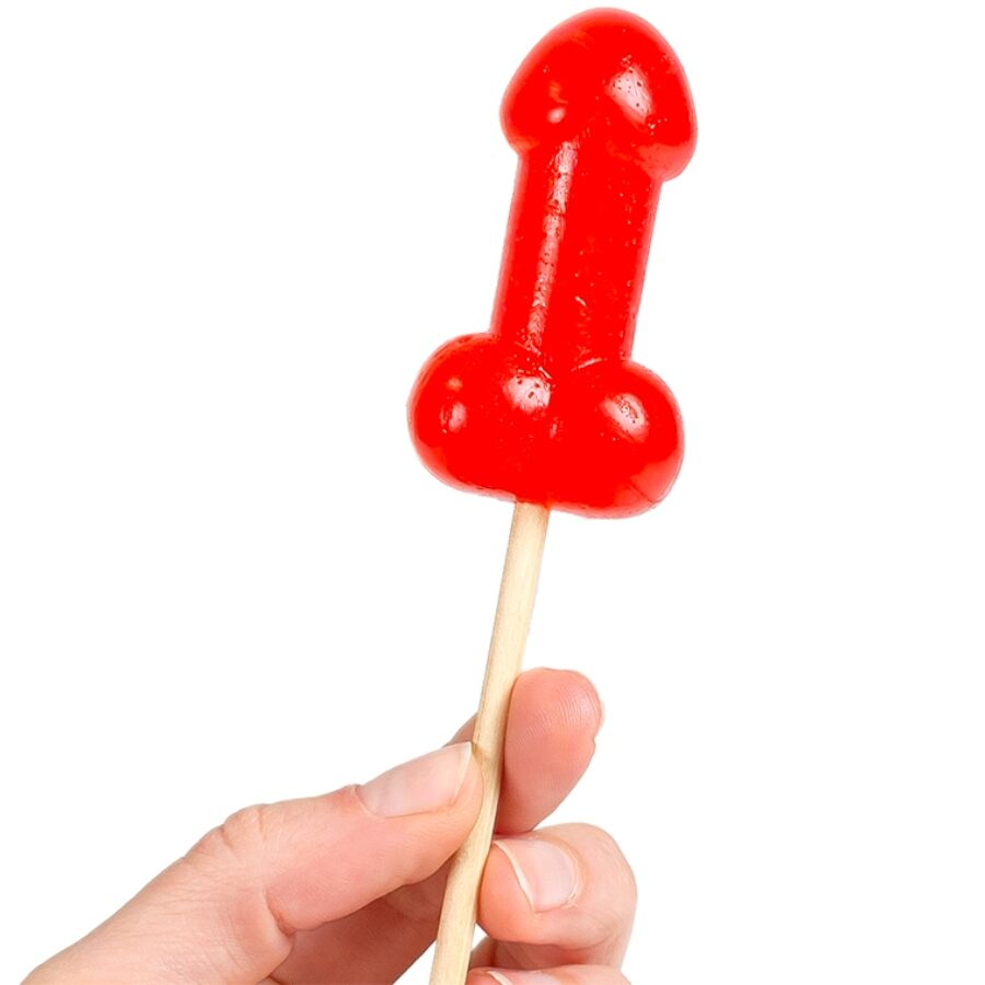 SECRETPLAY - CHUPA PÉNIS CARAMELO CEREJA COM EFEITO CALOR PICANTE