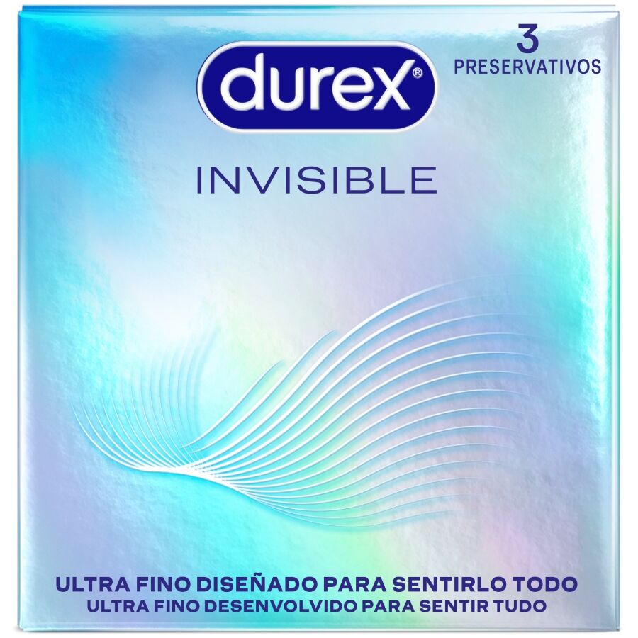 DUREX - PRESERVATIVOS INVISIBLE ULTRA FINO 3 UNIDADES