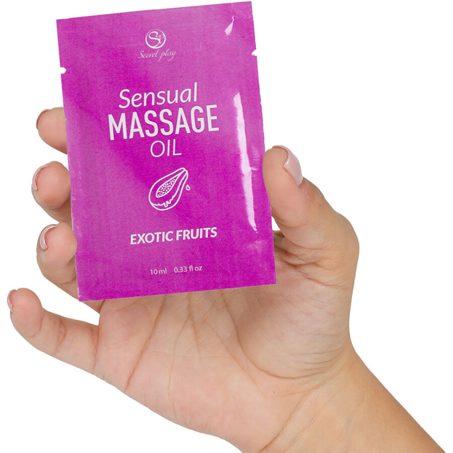 SECRETPLAY - SINGLE-DOSE EXOTIC FRUIT MASSAGE OIL 10 ML
