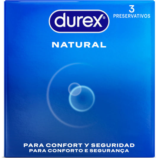 DUREX - PRESERVATIVOS NATURAL 3 UNIDADES