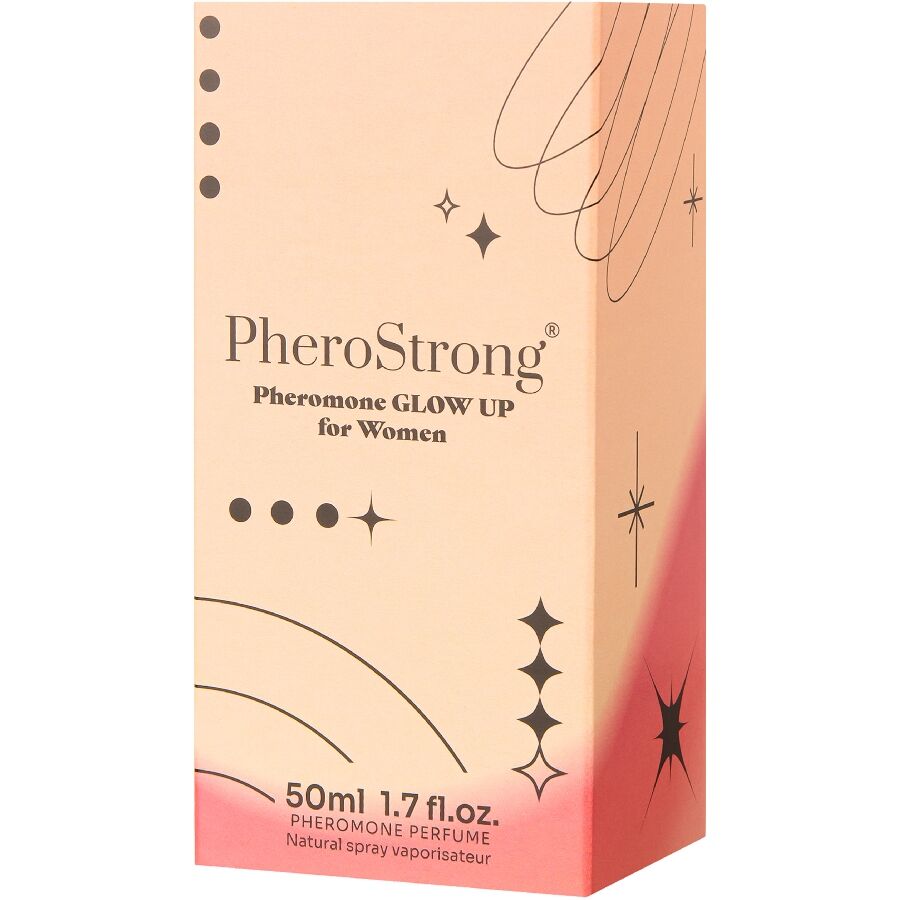 PHEROSTRONG - GLOW UP PERFUME CON FEROMONAS PARA MUJER 50 ML