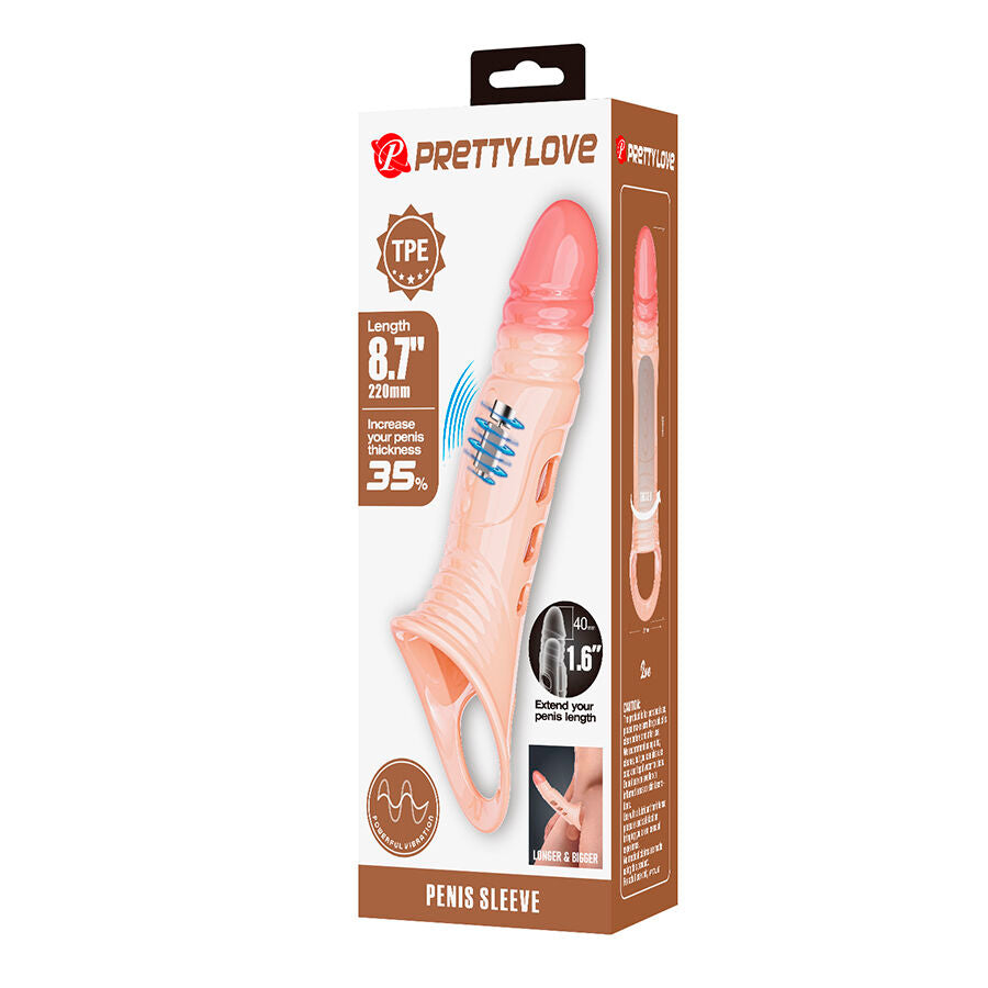 PRETTY LOVE - PENIS SLEEVE WITH BUILT-IN VIBRATOR