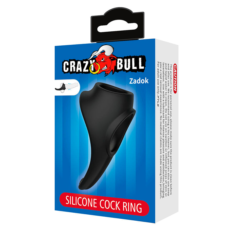 CRAZY BULL - ZADOK ERGONOMIC RING WITH PERINEUM STIMULATOR