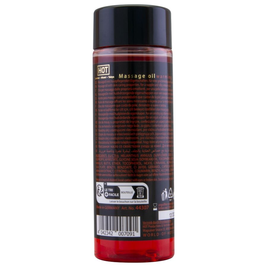HOT - ÓLEO DE MASSAGEM EFEITO AQUECIMENTO 100 ML