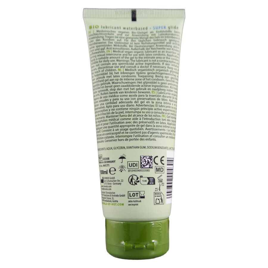 HOT - BIO LUBRICANT LUBRIFICANTE BIO À BASE DE ÁGUA 100 ML