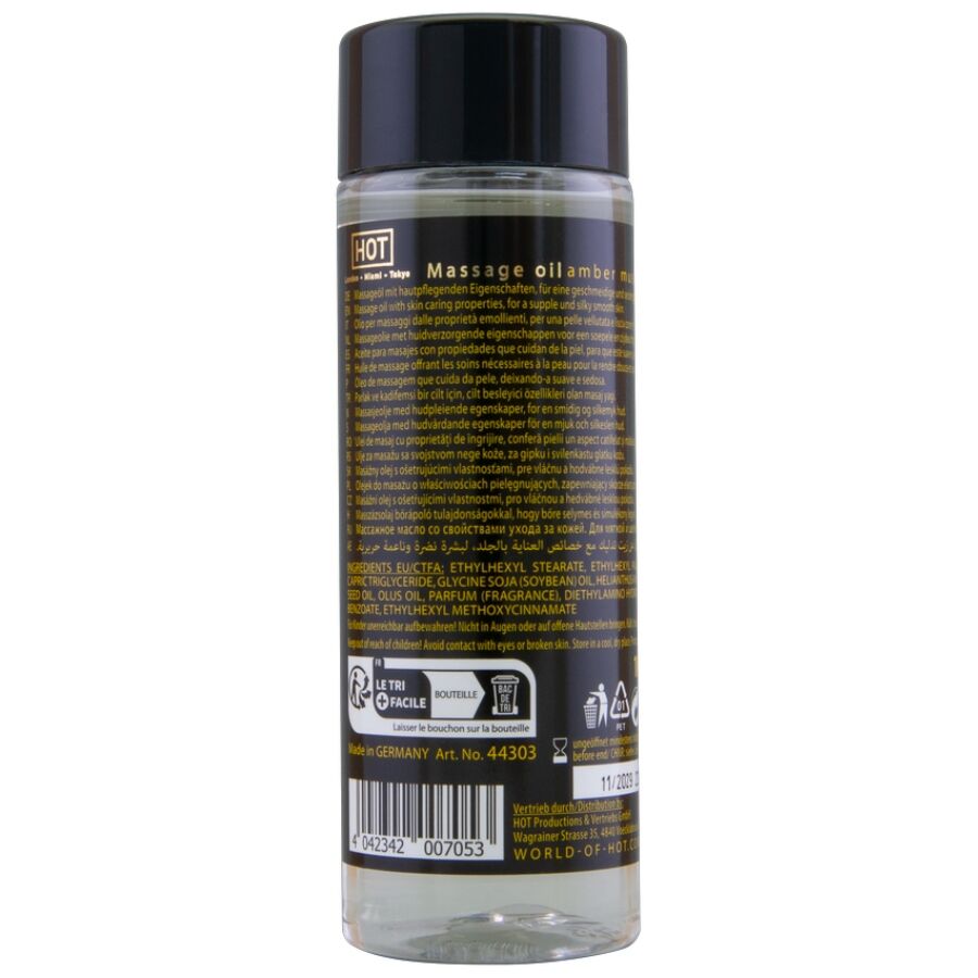 HOT - ÓLEO DE MASSAGEM ÂMBAR E ALMÍSCAR 100 ML