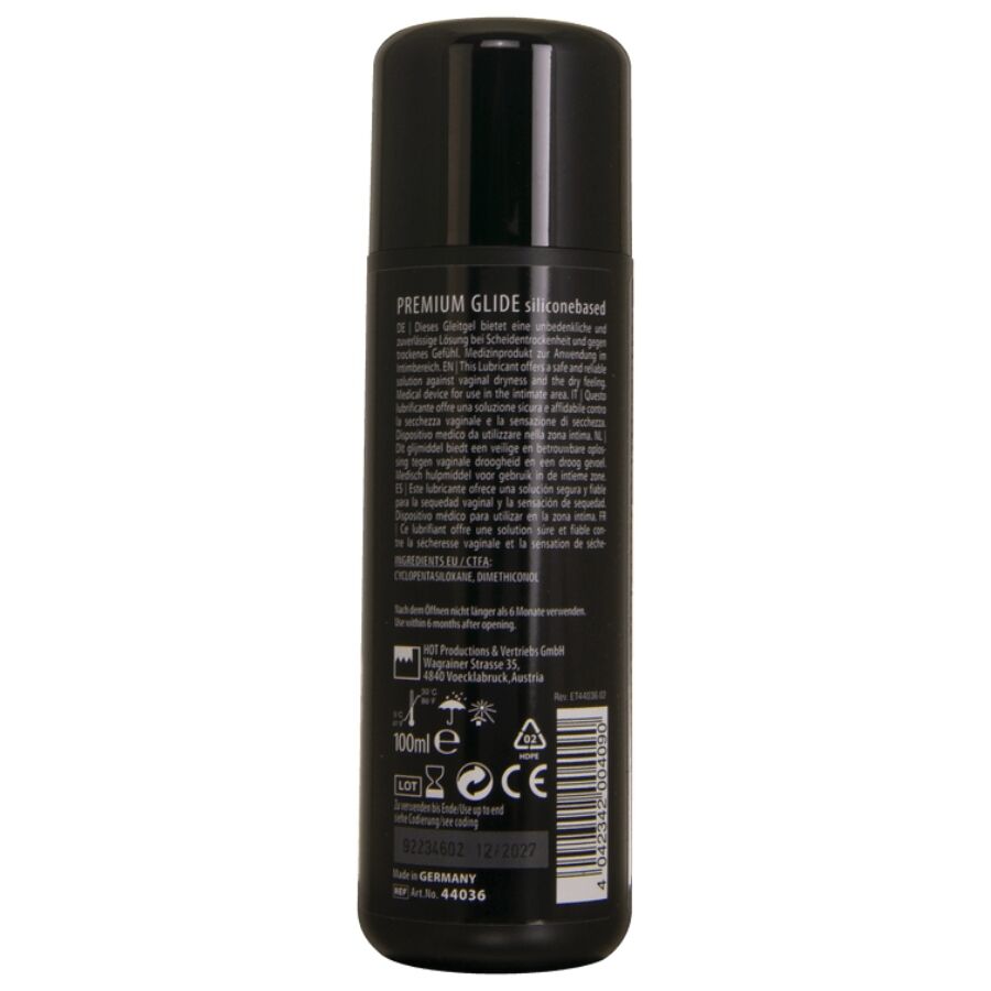HOT - PREMIUM SILICONE GLIDE LUBRICANTE BASE SILICONA 100 ML