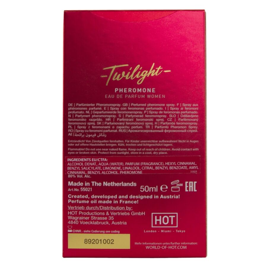 HOT - PERFUME TWILIGHT COM FEROMONAS PARA MULHER 50 ML