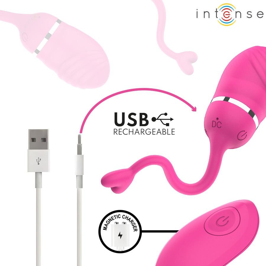 INTENSE - SOOKIE OVO VIBRADOR COM COMANDO À DISTÂNCIA ROSA