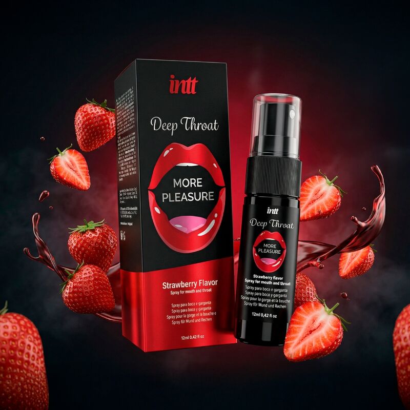 INTT - DEEP THROAT MORE PLEASURE STRAWBERRY FLAVOR ORAL SPRAY