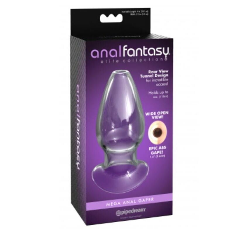 ANAL FANTASY ELITE - TRANSPARENT MEGA ANAL GAPER ANAL PLUG