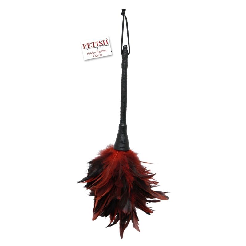 FETISH FANTASY SERIES - BLACK AND RED FRISKY FEATHER TICKLER