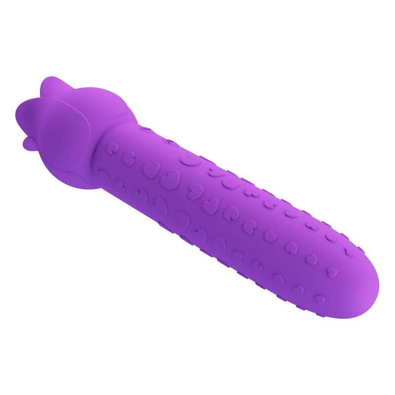PRETTY LOVE - DANNELL VIBRADOR COM ESTIMULAÇÃO ORAL E CLITORIANA RECARREGÁVEL ROXO