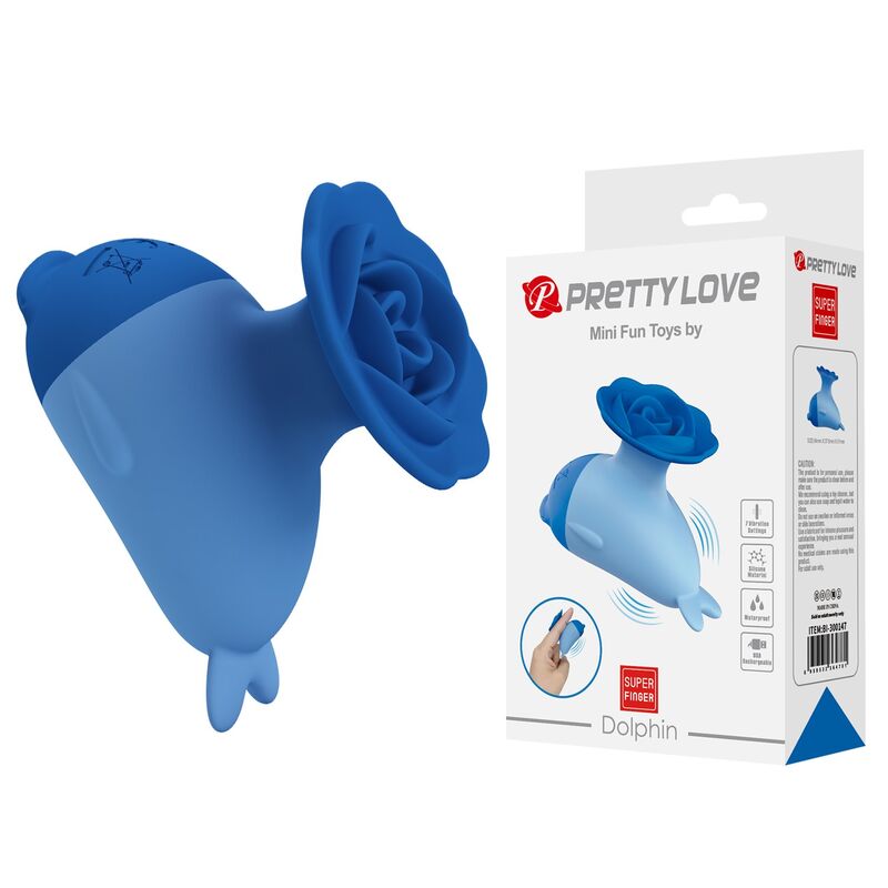 PRETTY LOVE - DOLPHIN MINI VIBRADOR RECARREGÁVEL POR USB