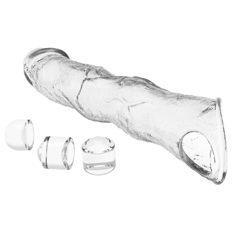 PRETTY LOVE - MANGA EXTENSORA PARA PÉNIS AJUSTÁVEL 28 CM Ø 4,5 CM COR TRANSPARENTE