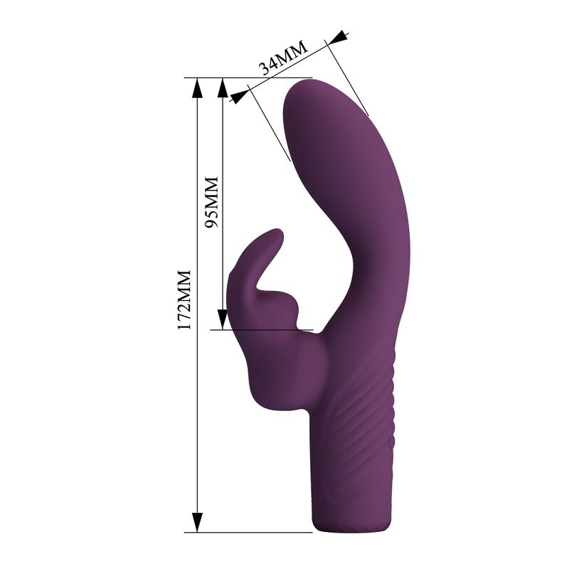 PRETTY LOVE - OLIVIA VIBRADOR COELHO RECARREGÁVEL 10 FUNÇÕES