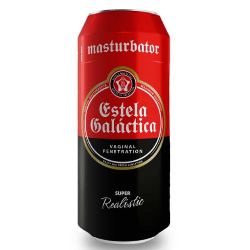 ALIVE - MASTURBADOR MASCULINO VAGINA LATA CERVEJA ESTELA GALÁCTICA