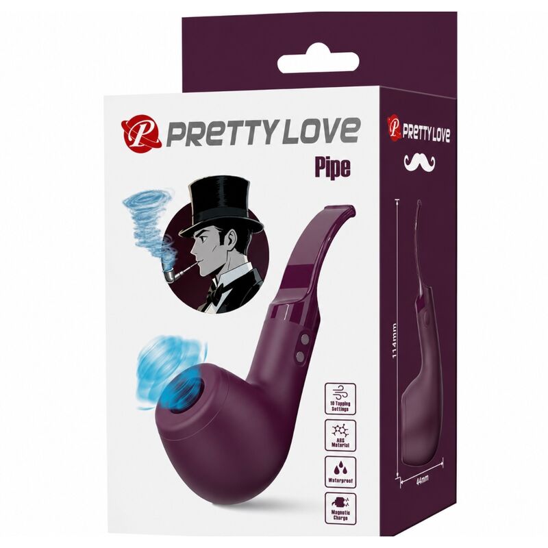 PRETTY LOVE - PIPE ESTIMULADOR COM 10 MODOS DE VIBRAÇÃO ROXO
