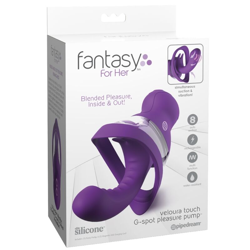 FANTASY FOR HER - VELOURA TOUCH G-SPOT PLEASURE PUMP BOMBA ÍNTIMA PUNTO G MORADA