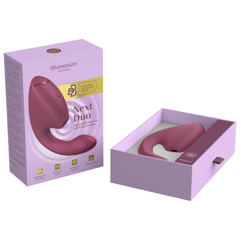 WOMANIZER - DUO NEXT ESTIMULADOR VIBRADOR DUAL CLÍTORIS & PUNTO·G ROSA