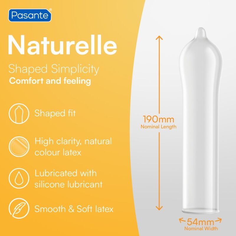PASANTE - PRESERVATIVOS GAMA NATURELLE 144 UNIDADES