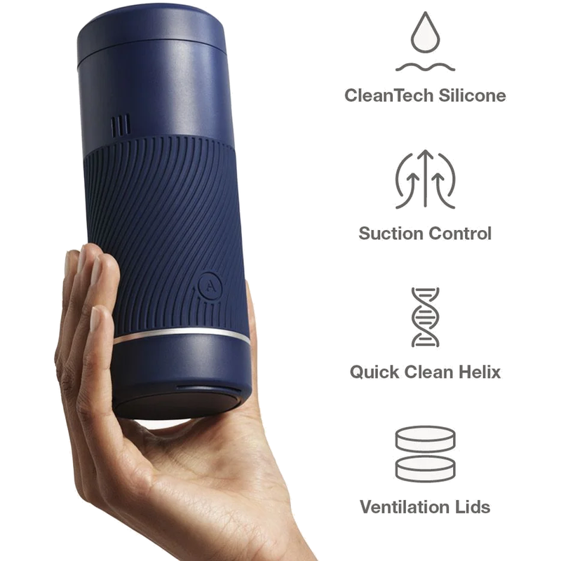 ARCWAVE - POW MANUAL MASTURBATOR WITH SUCTION CONTROL BLUE