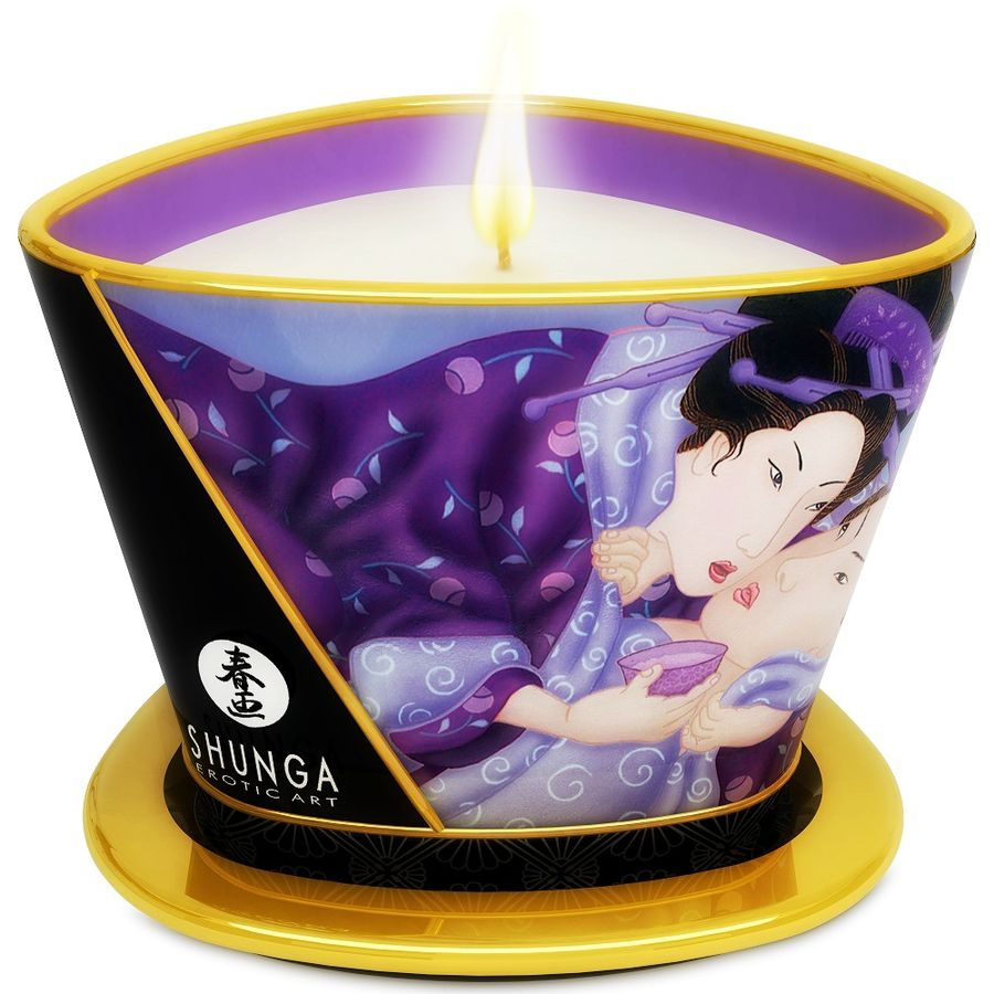 SHUNGA - MINI CARESS BY CANDELIGHT VELA MASSAGEM FRUTAS EXÓTICAS 170 ML