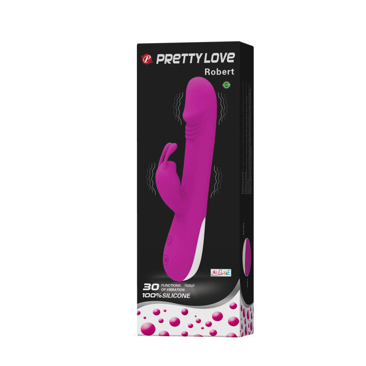 PRETTY LOVE - FLIRTATION VIBRATOR WITH CLITORAL STIMULATOR ROBERT