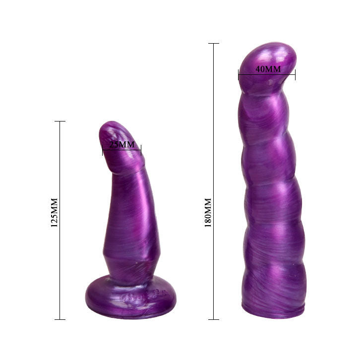 DANCE - FEMALE ANAL AND VAGINAL HARNESS LILAC G-SPOT 17 CM