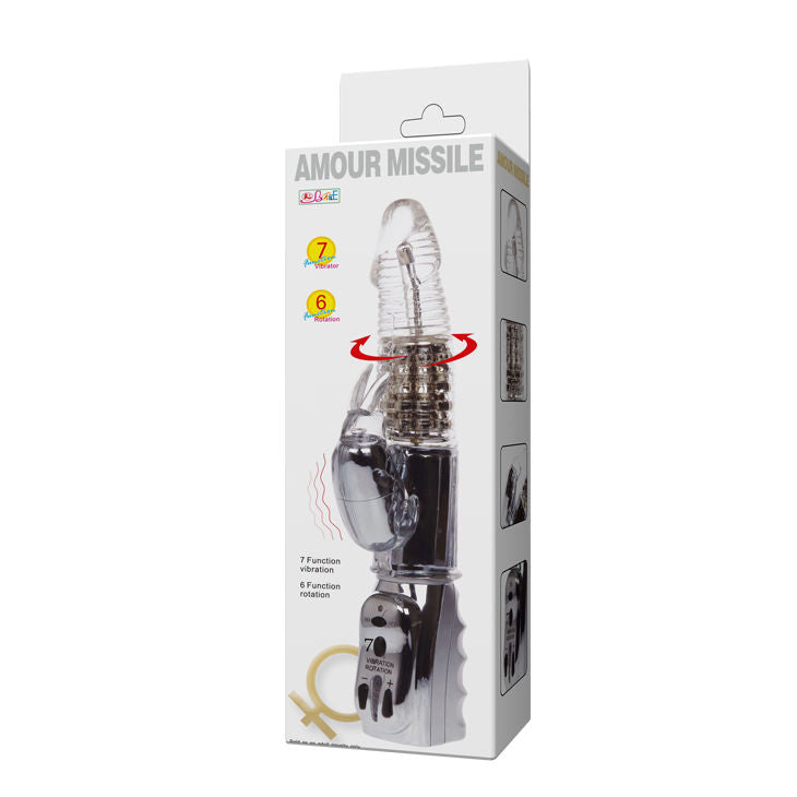 BAILE - AMOUR MISSILE ROTATIVO TRANSPARENTE 26.5 CM